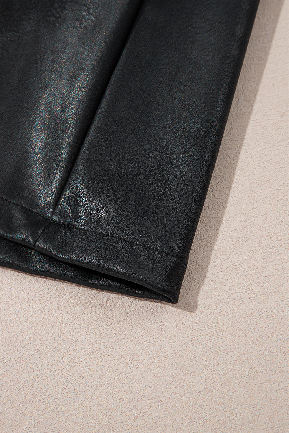 Vegan Leather Sleeveless Mini Dress
