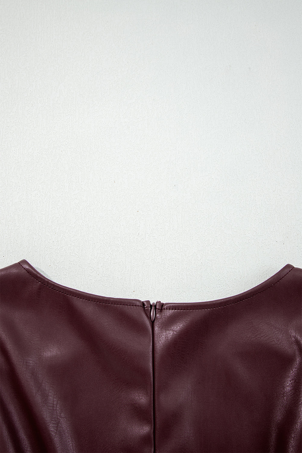Wild Ginger Faux Leather Sleeveless Mini Dress