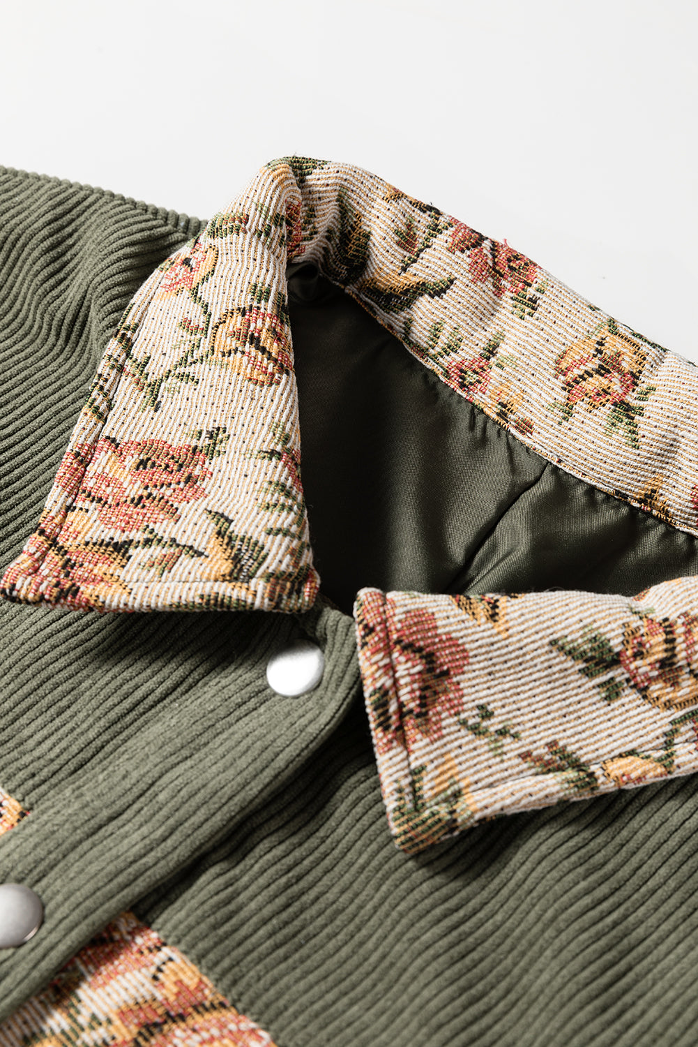 Retro Floral Patchwork Style Jacket