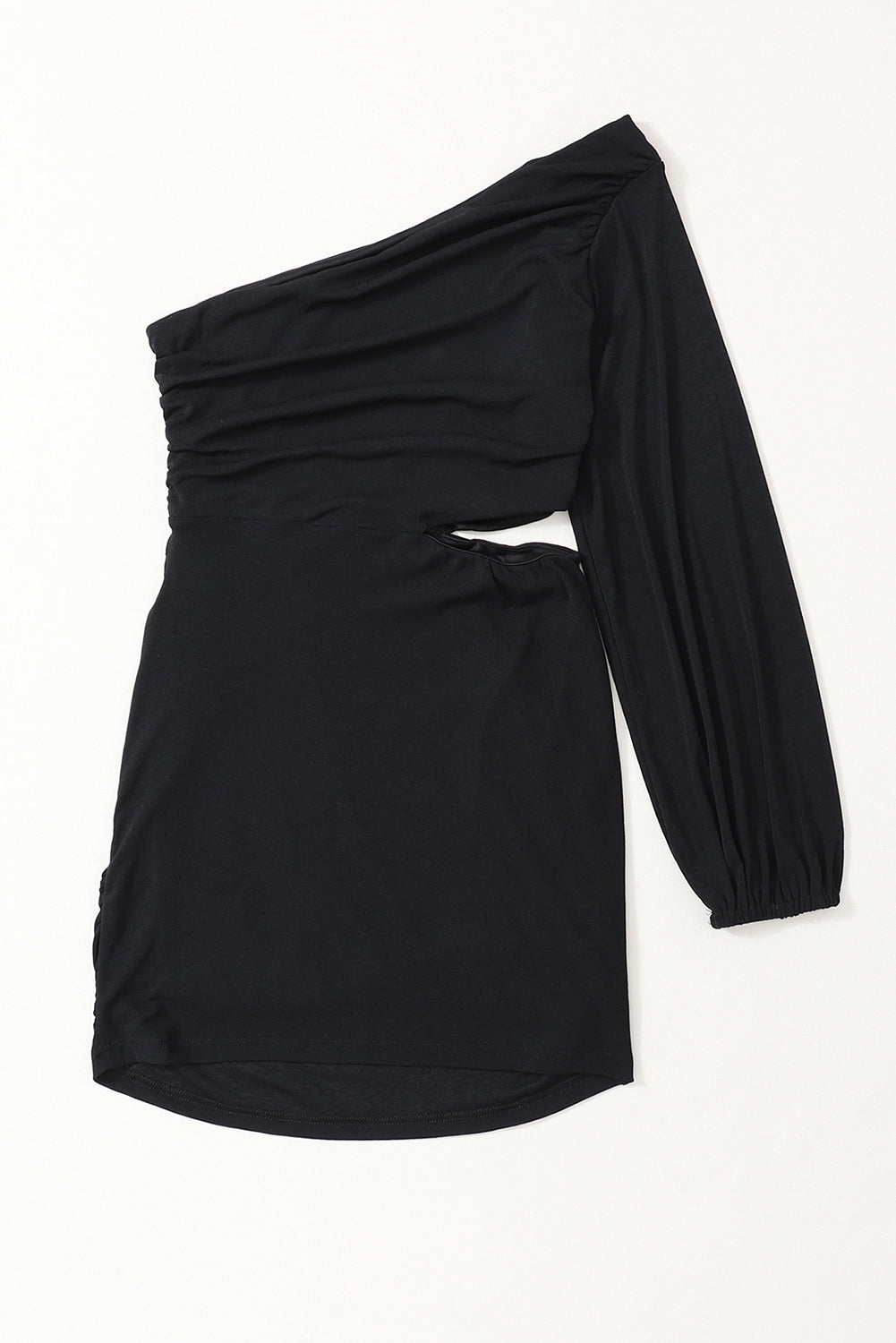 Asymmetric One Shoulder Cutout Bodycon Dress