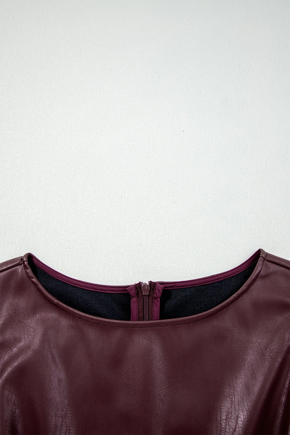 Wild Ginger Faux Leather Sleeveless Mini Dress
