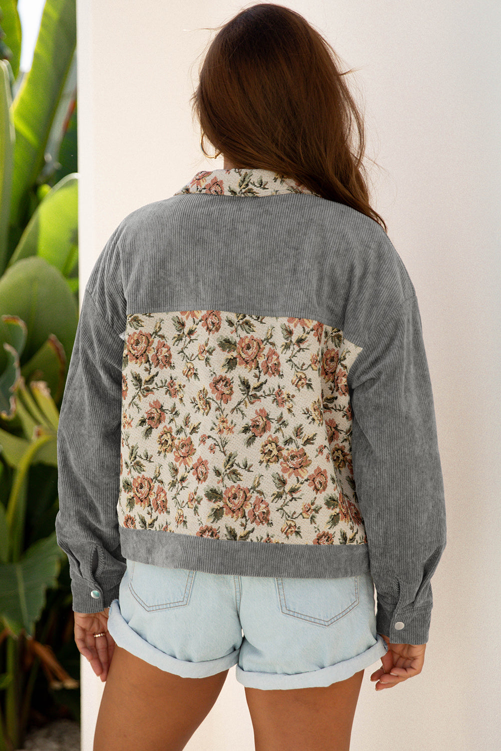 Retro Floral Patchwork Style Jacket
