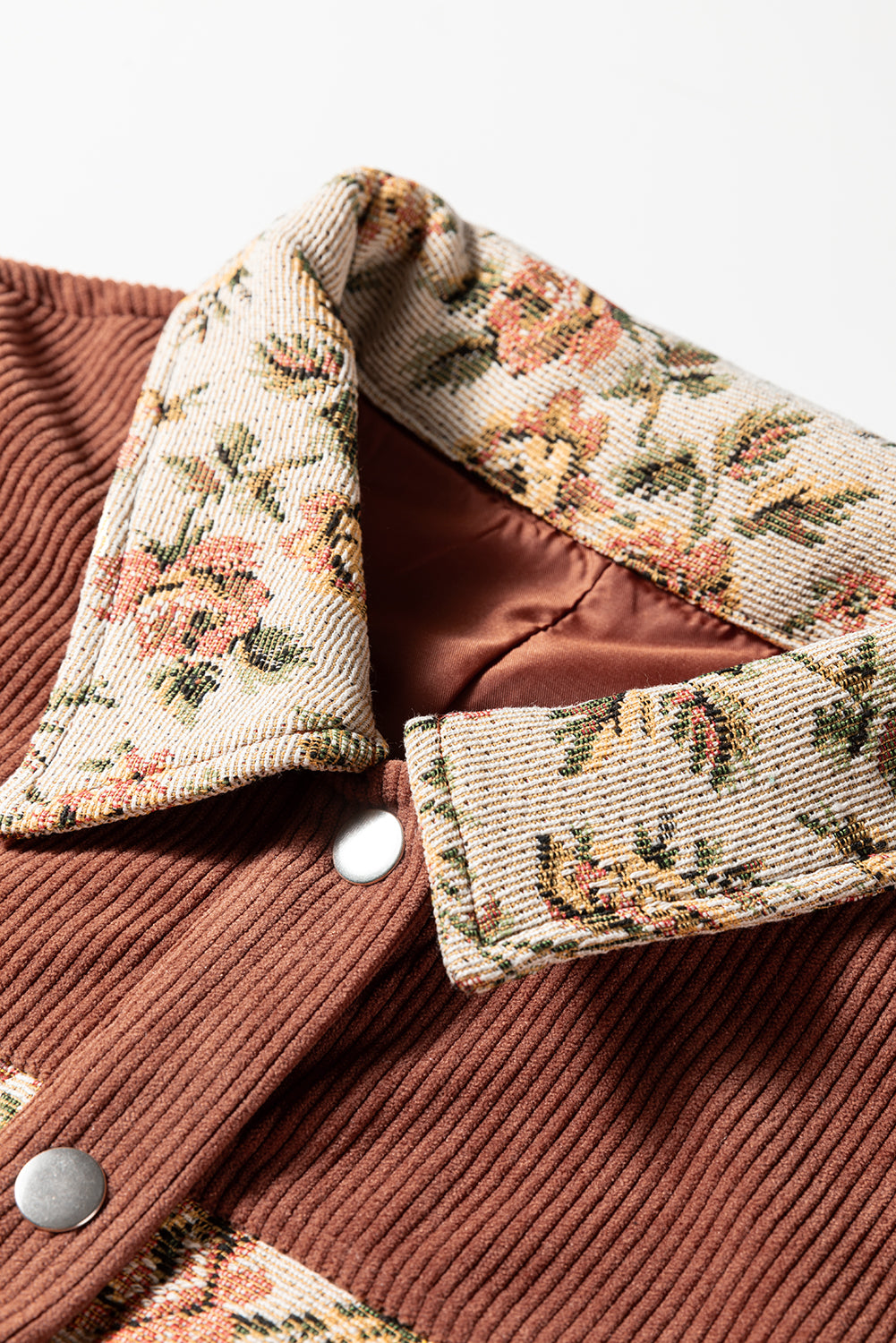 Retro Floral Patchwork Style Jacket