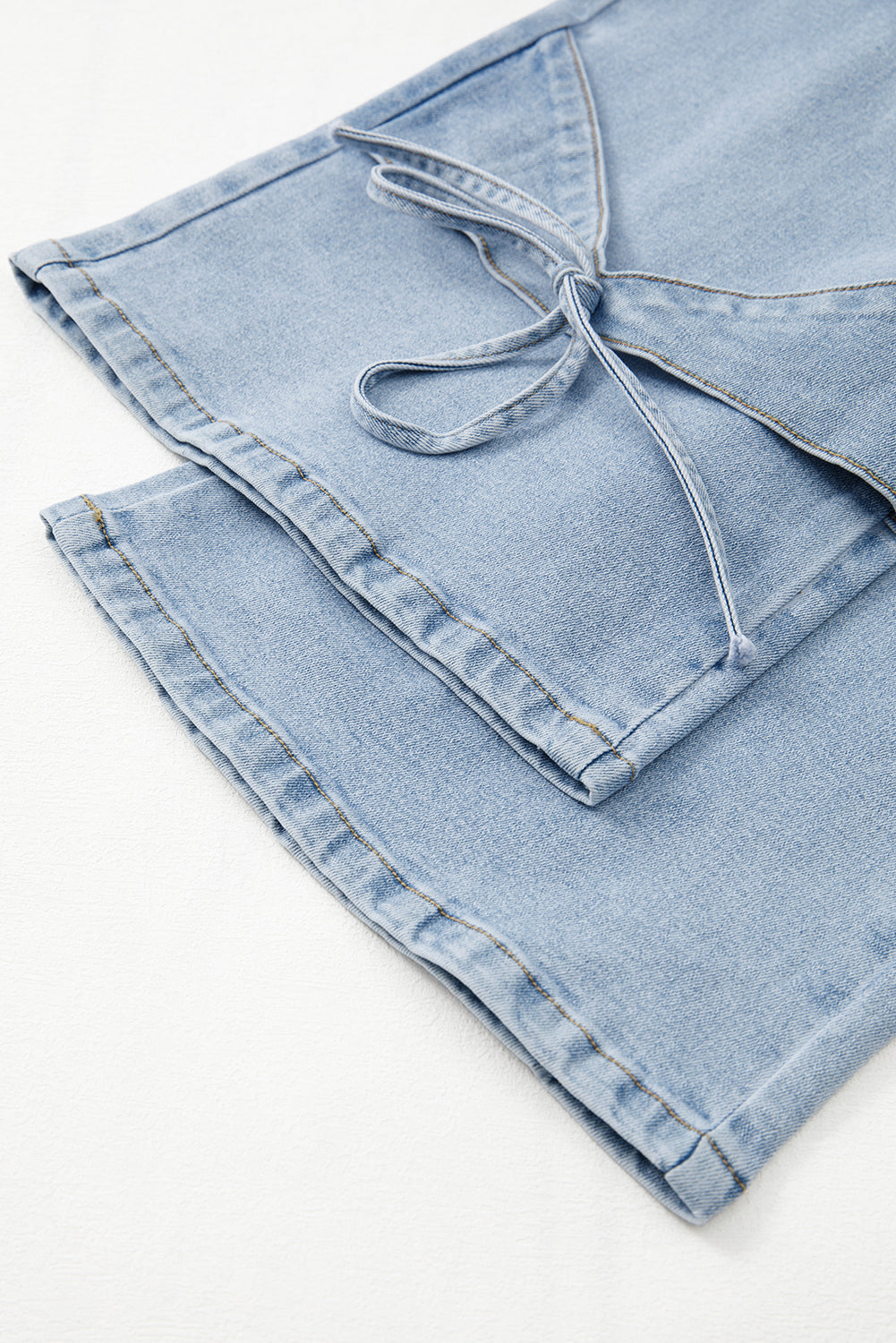 Blue Bowknot Boyfriend Cargo Jeans