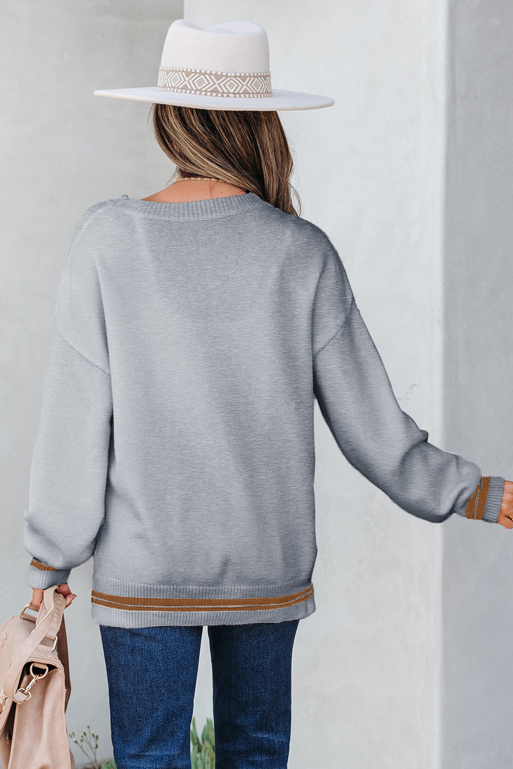 Coffee See You Cowboy Embroidered Western Graphic Sweater
