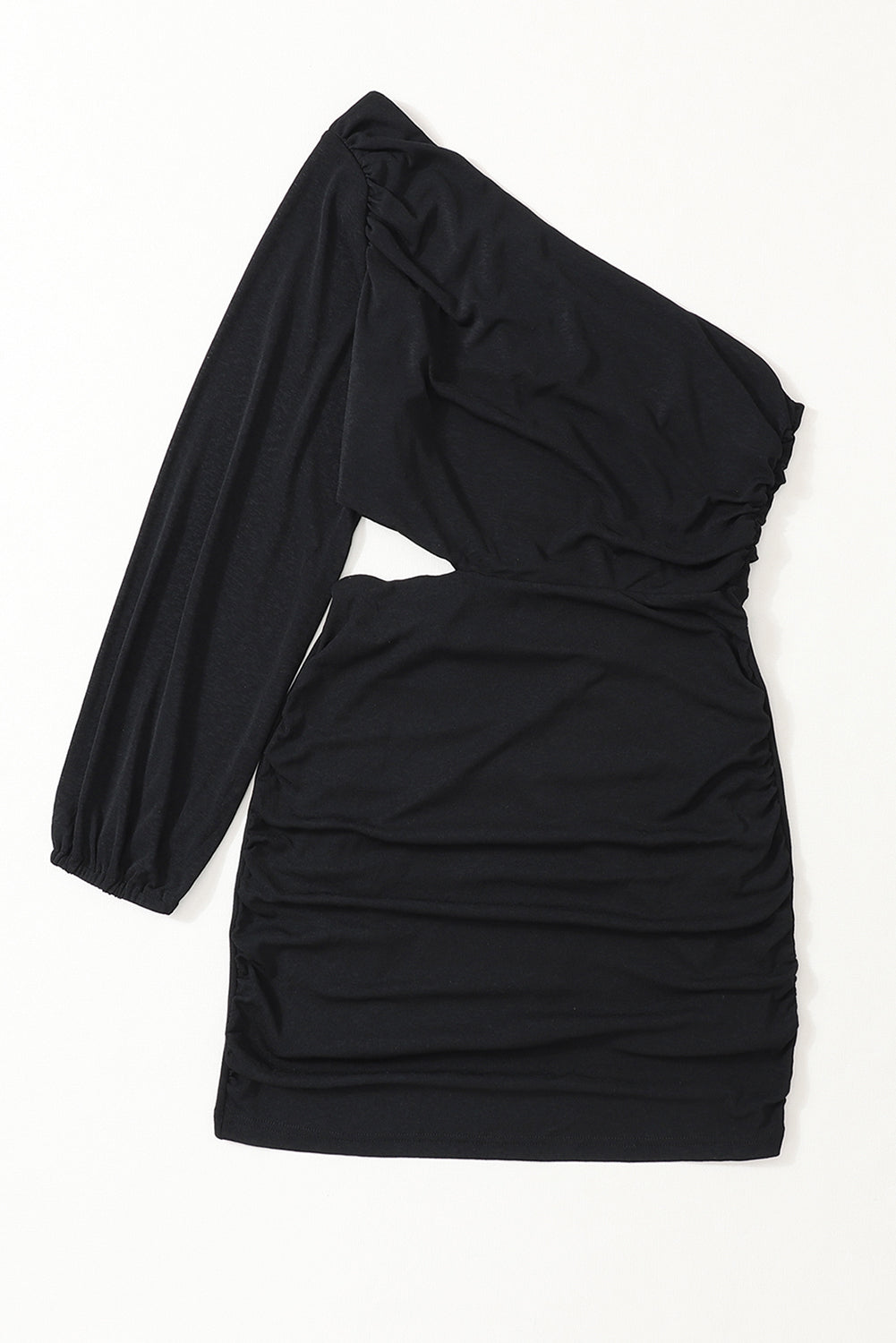 Asymmetric One Shoulder Cutout Bodycon Dress