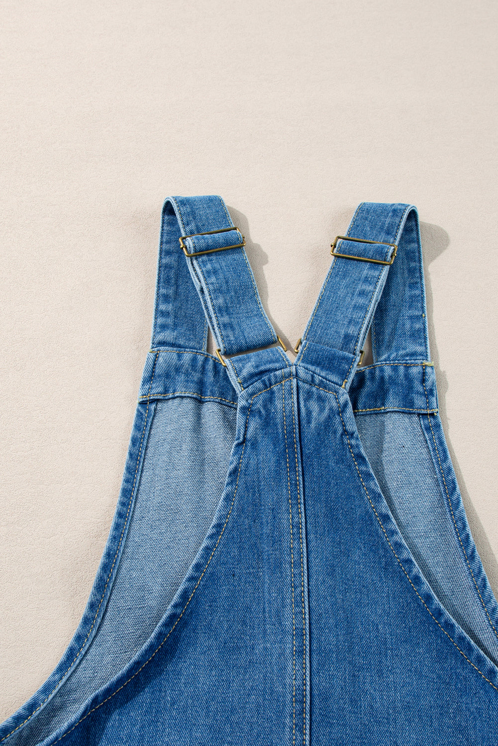 Front Pocketed Denim Mini Dress