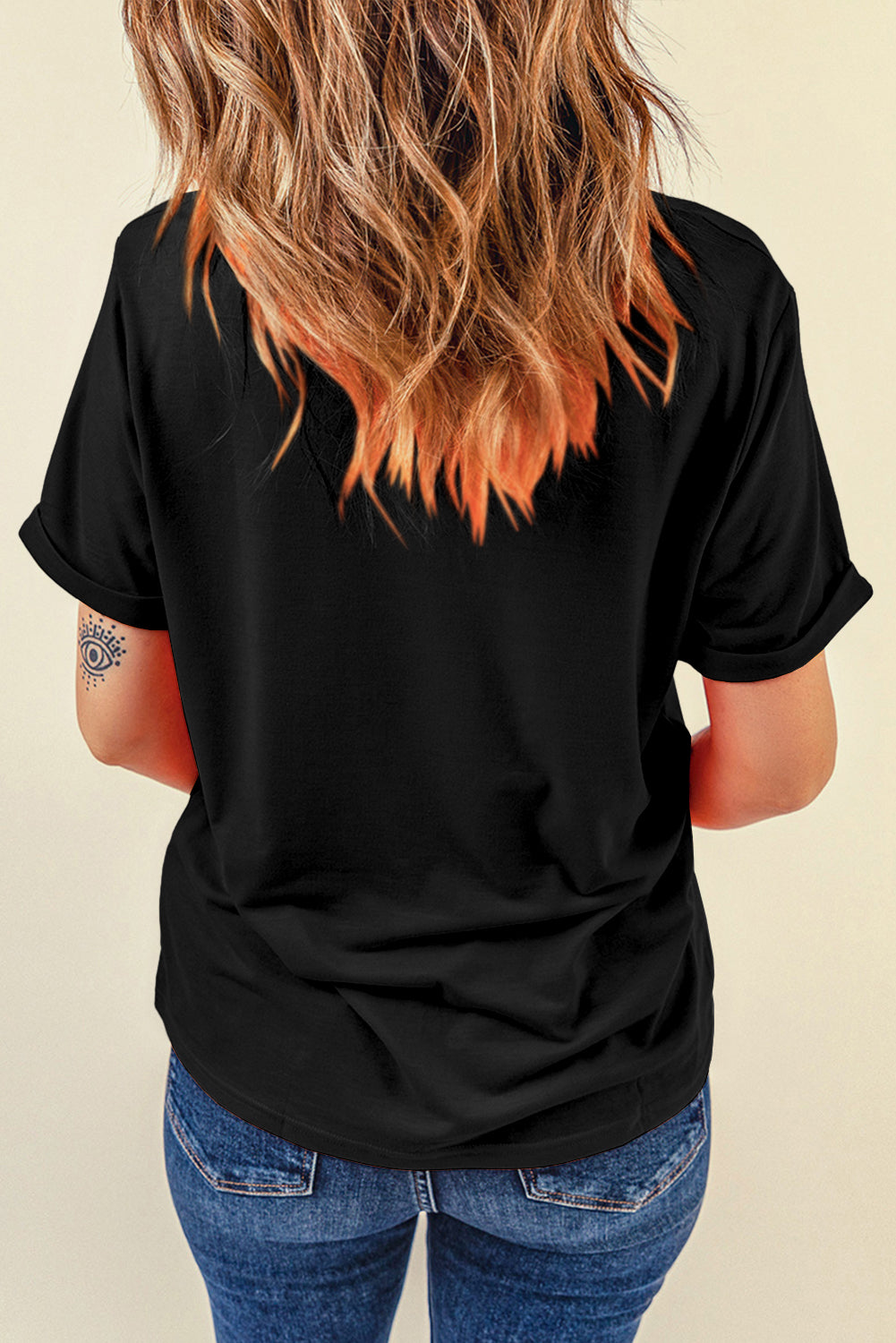 Western Cow Print Casual Tee
