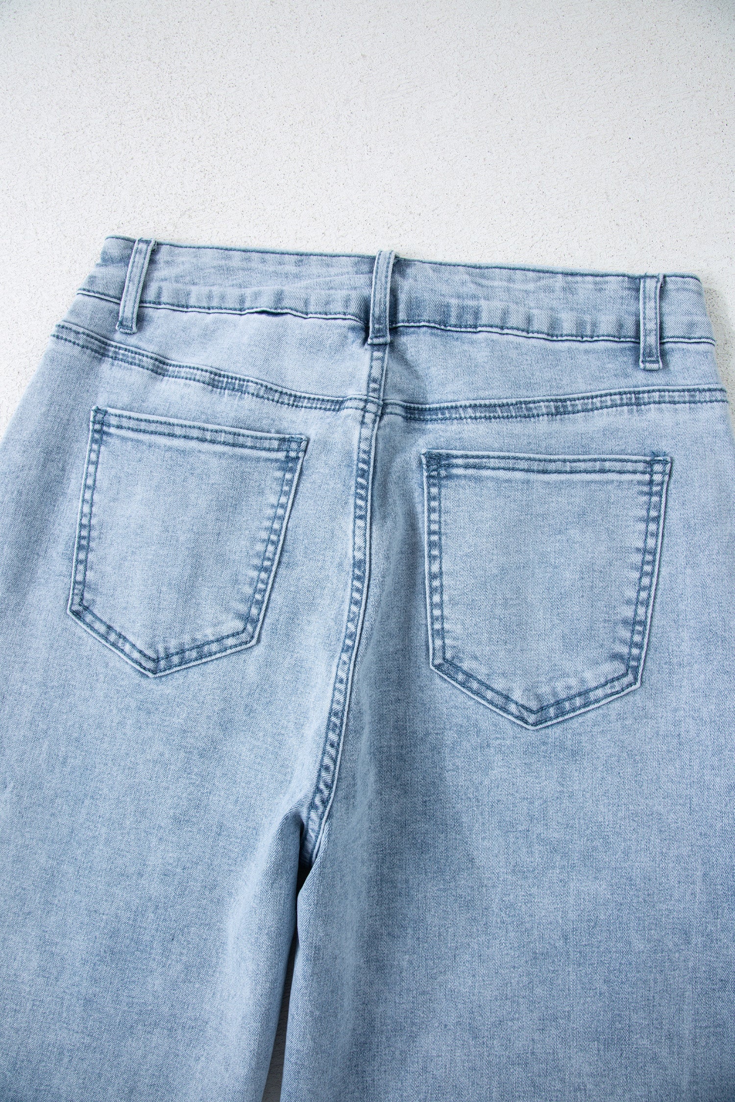 Bow Side Detail Straight Leg Jeans