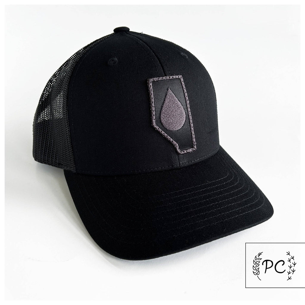 Alberta oil - black - retro trucker snapback