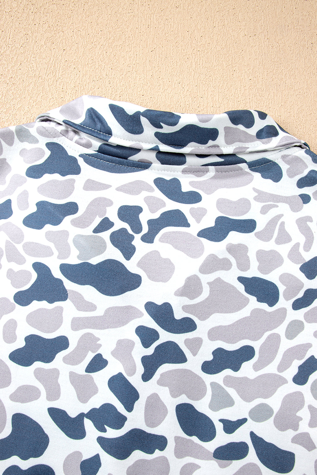 Camouflage Print Plus Pullover Sweatshirt