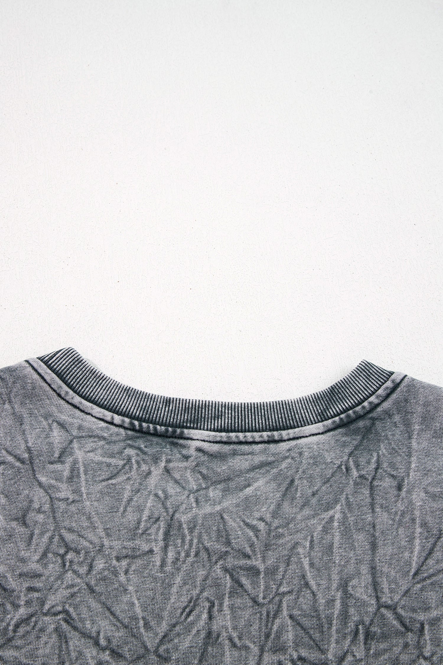 Saved By Grace Embroidered Mineral Wash Sweatshirt