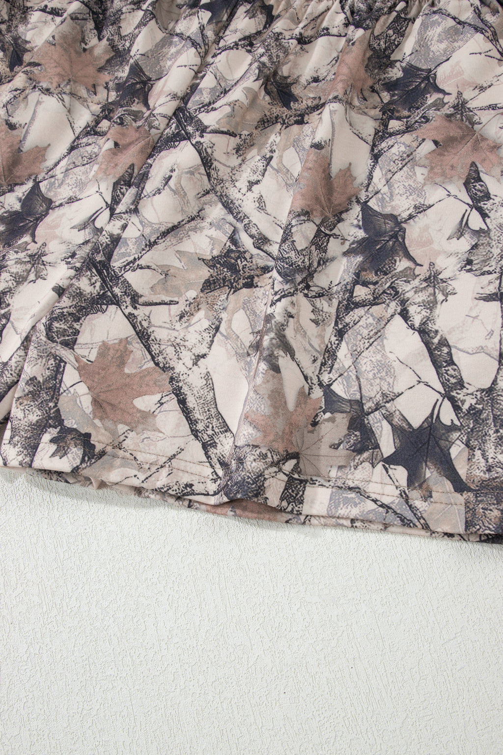 Woodland Camo Long Sleeve Top & Short Set