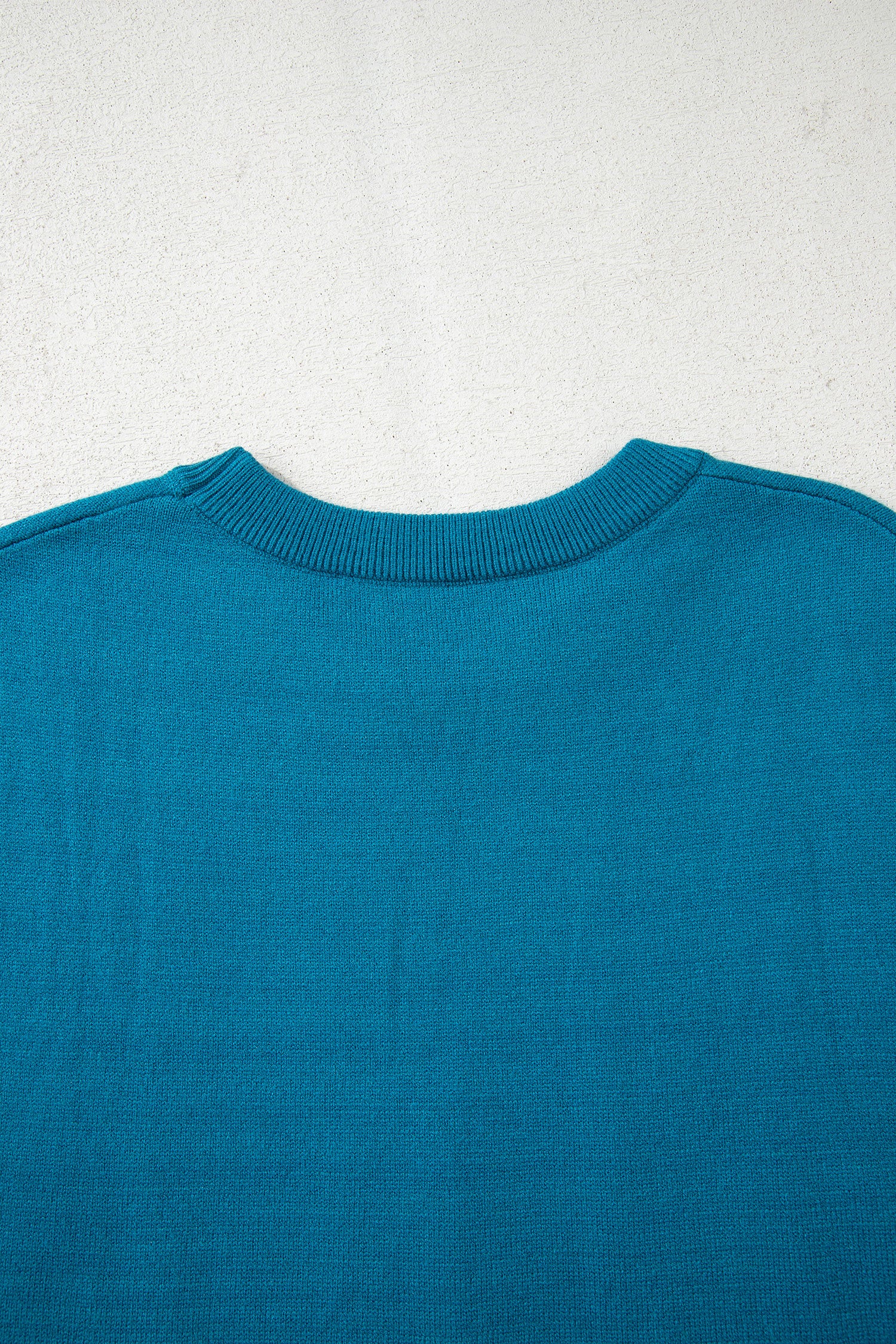 Horse Shoe Embroidered Short Sleeve Sweater