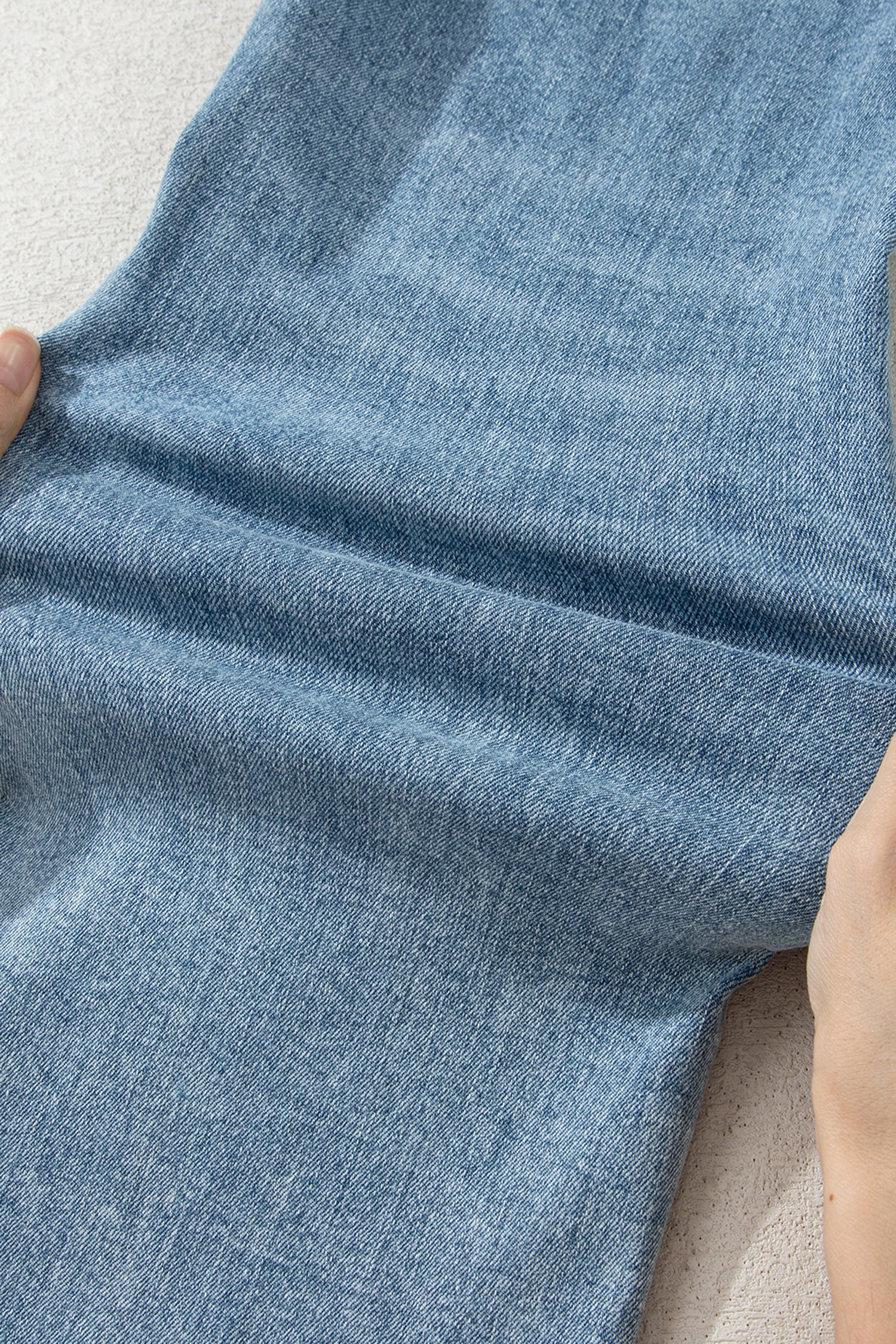 Raw Hem Ripped Flare Jeans