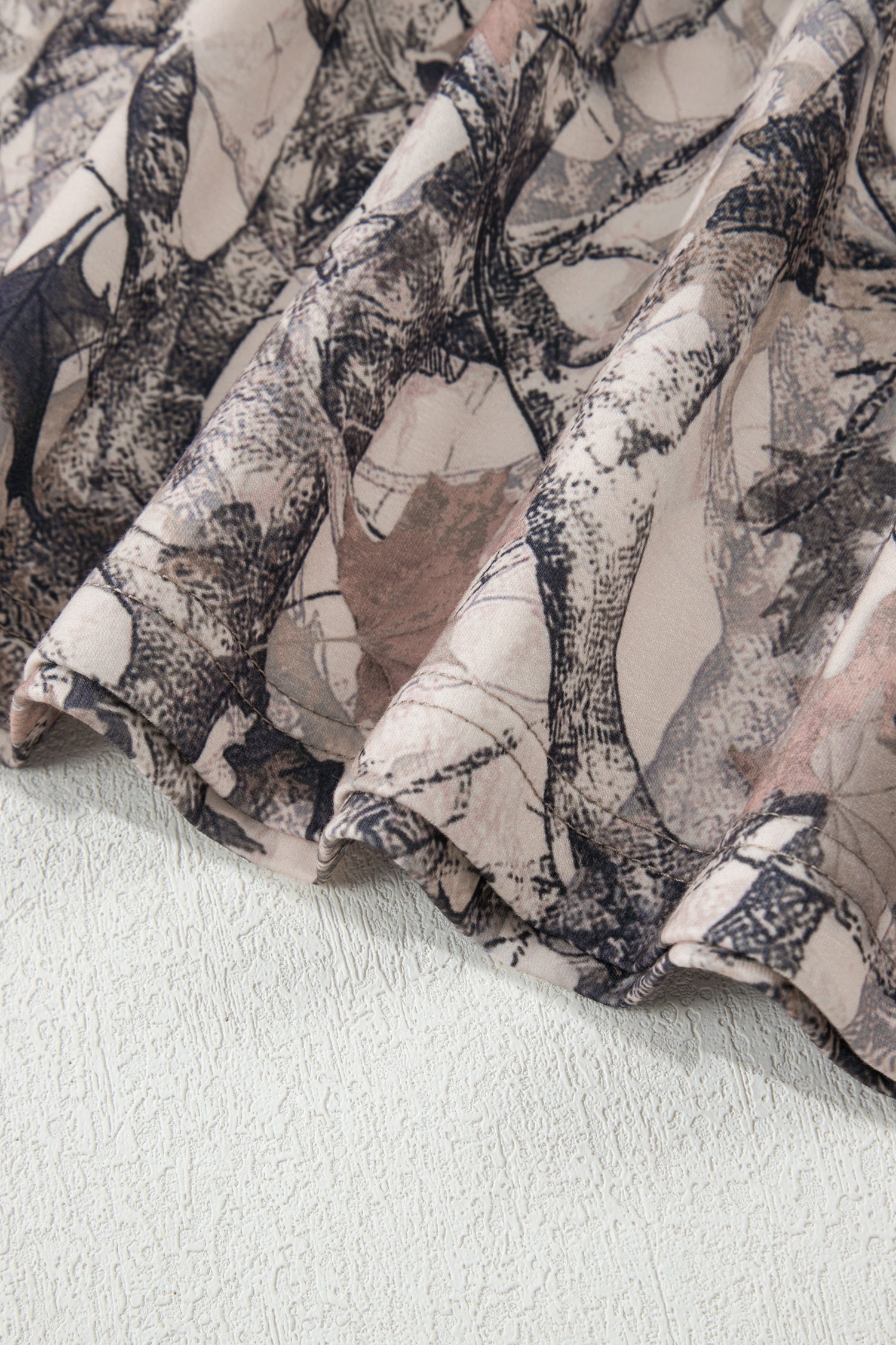 Woodland Camo Long Sleeve Top & Short Set