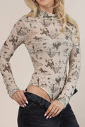 Western Cowboy Print Bodysuit