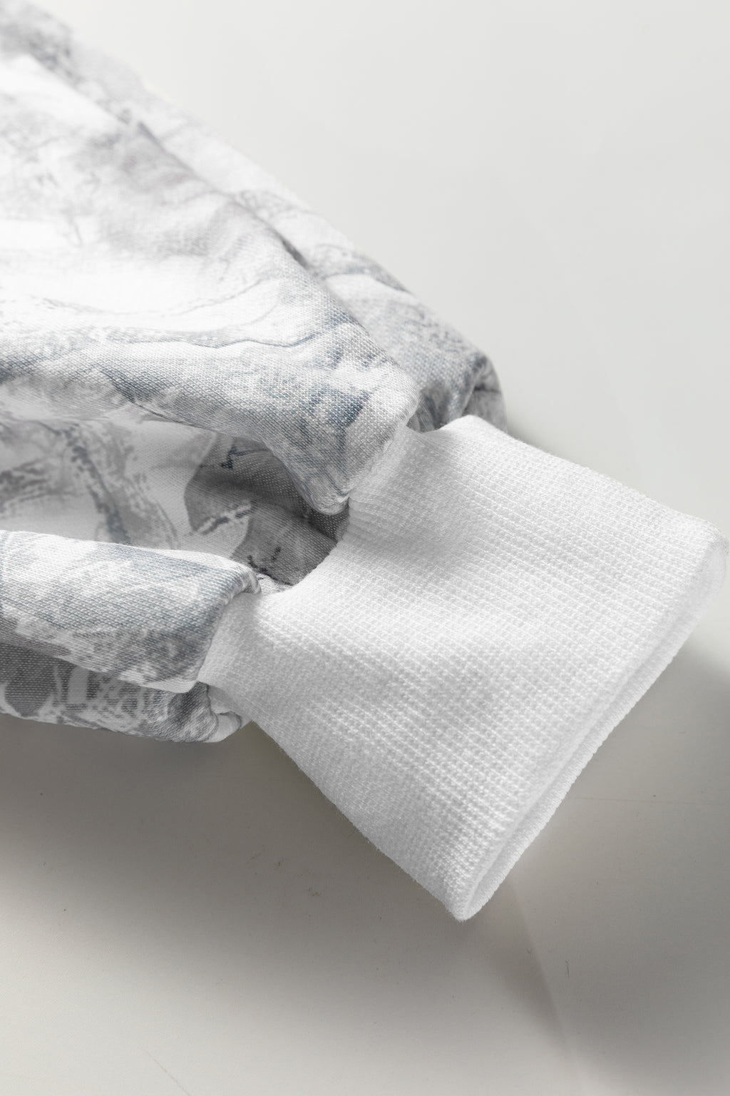 Abstract Woodland Camo Print Pullover Shorts Set