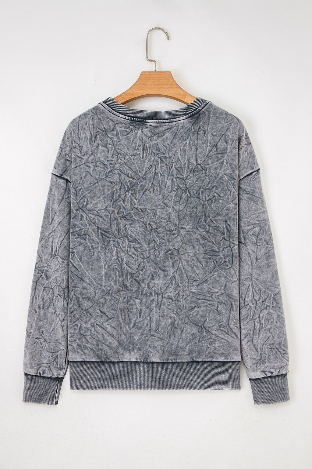 Saved By Grace Embroidered Mineral Wash Sweatshirt