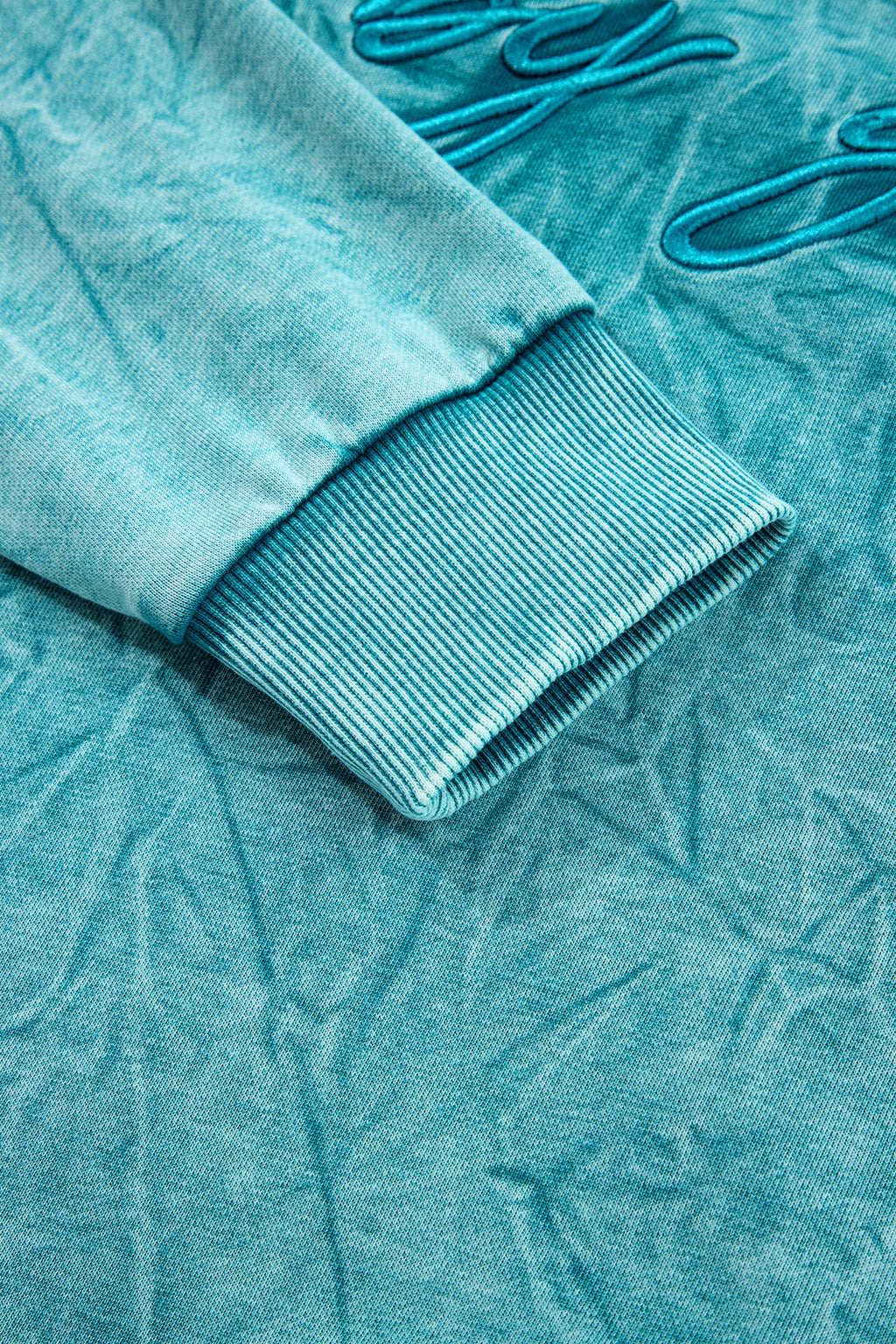 Saved By Grace Embroidered Mineral Wash Sweatshirt