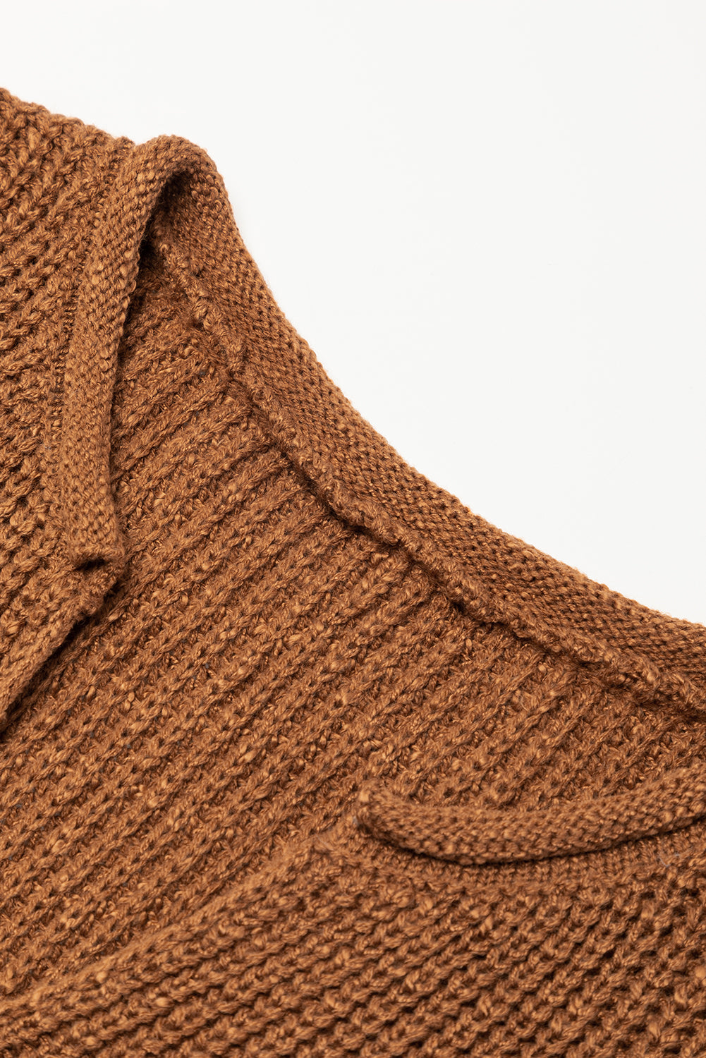Short Sleeve Notched V Neck Sweater Dress