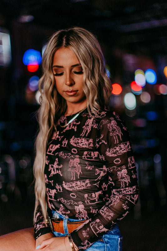 Western Mesh Top