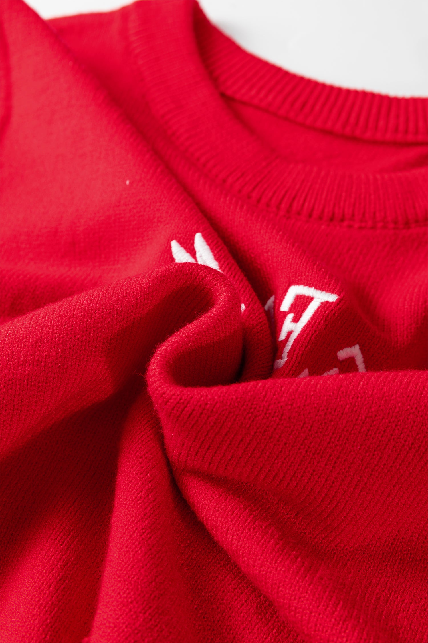YEEHAW Embroidered Short Sleeve Sweater