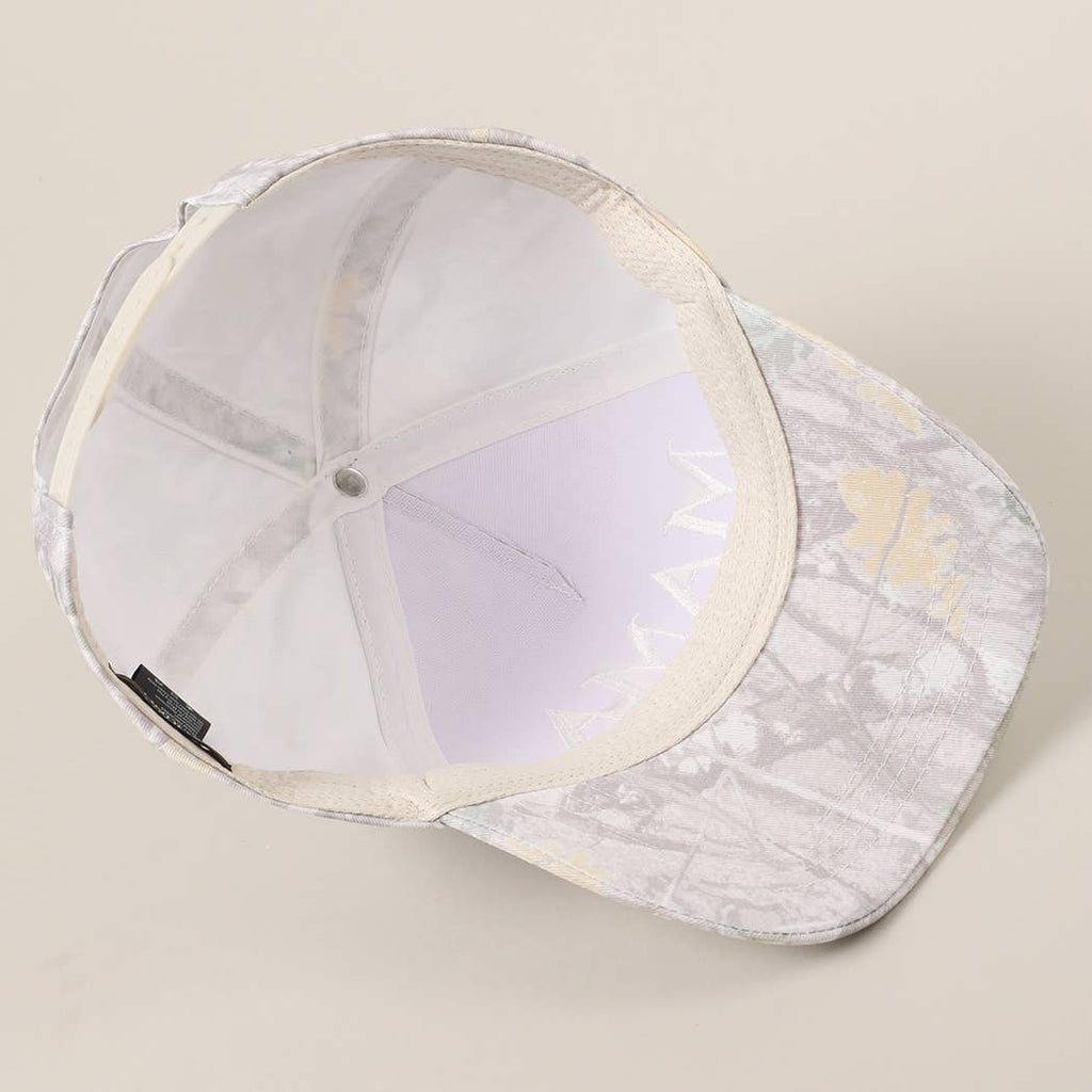 MAMA Letter Embroidery Real Tree Camo Baseball Cap