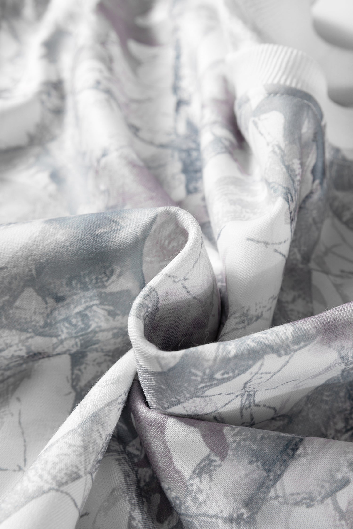 Abstract Woodland Camo Print Pullover Shorts Set