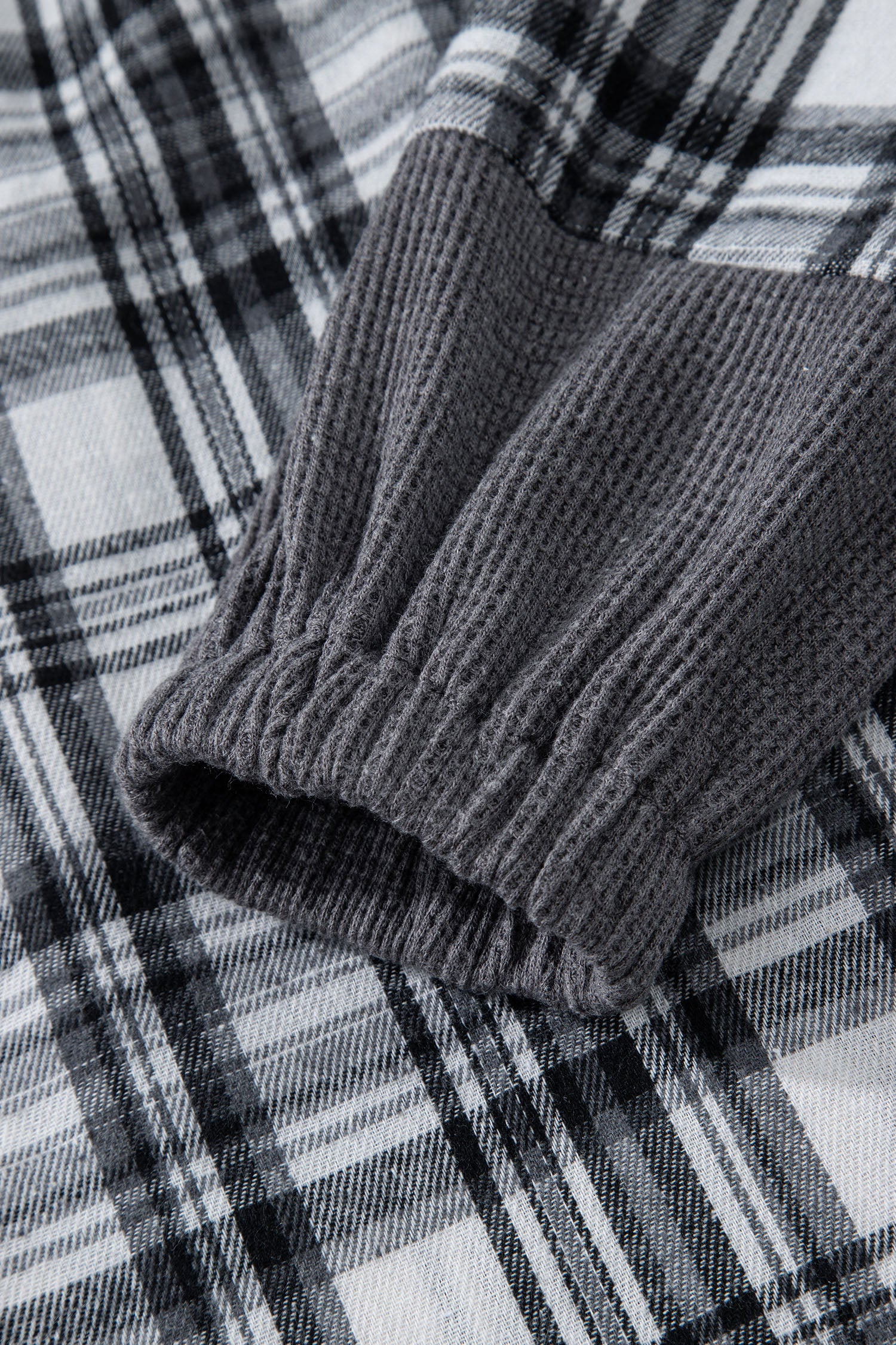 Brown Plaid Long Sleeve Hooded Sweater