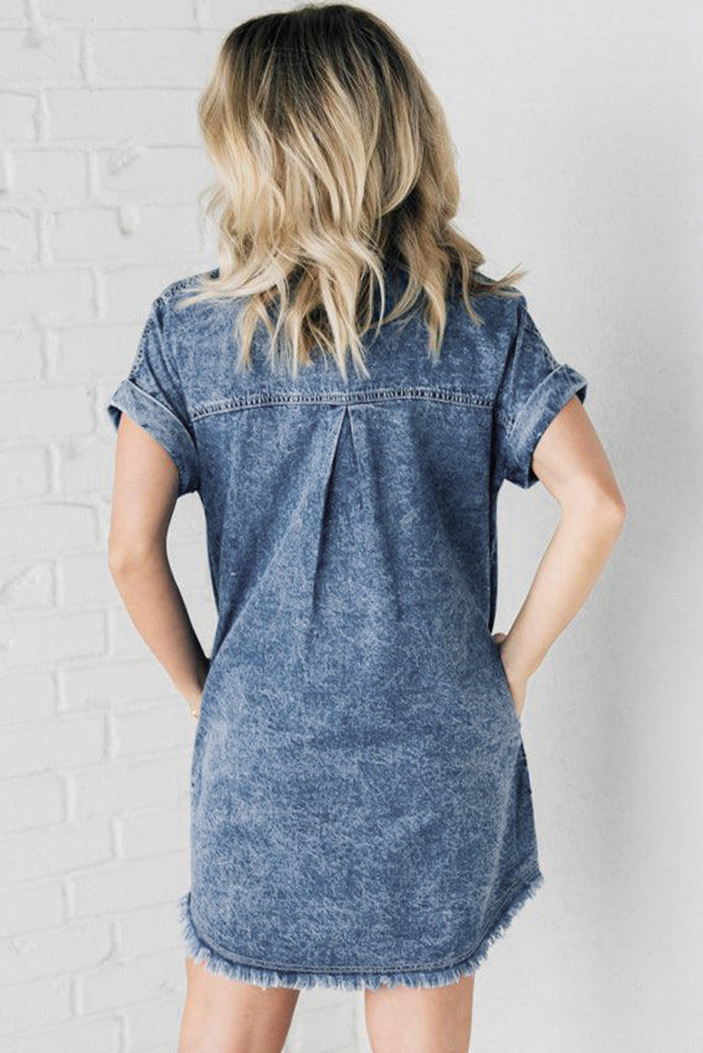 Mineral Wash Denim Dress