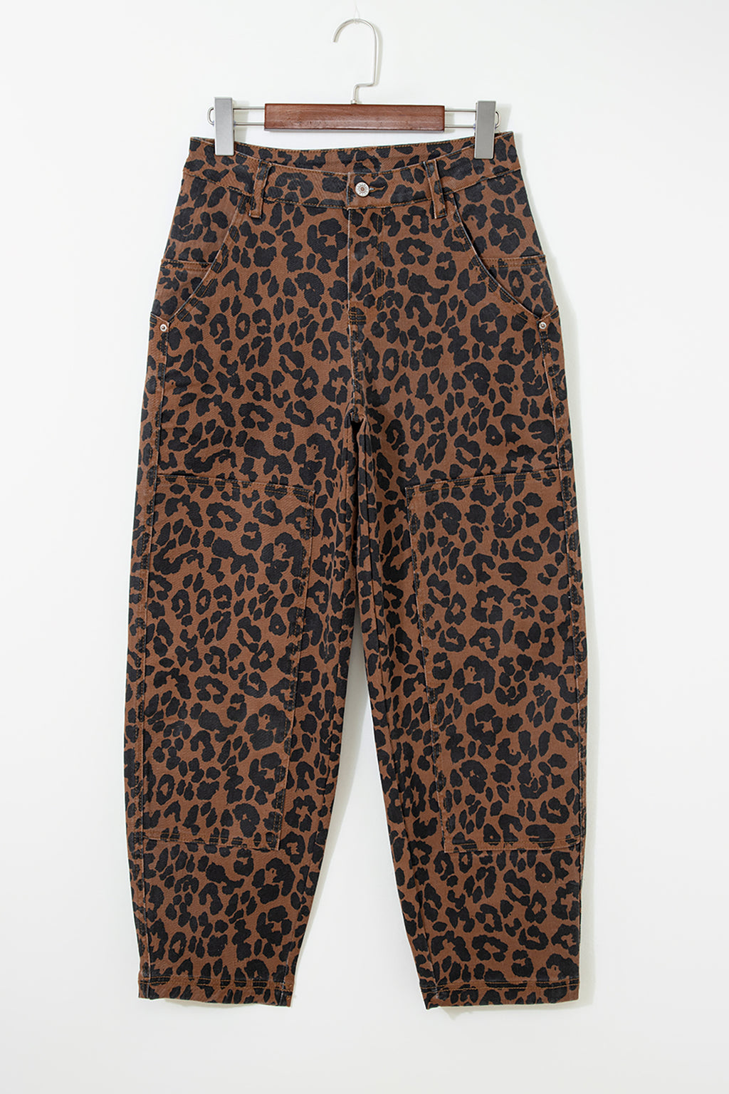 Brown Leopard Print Jeans
