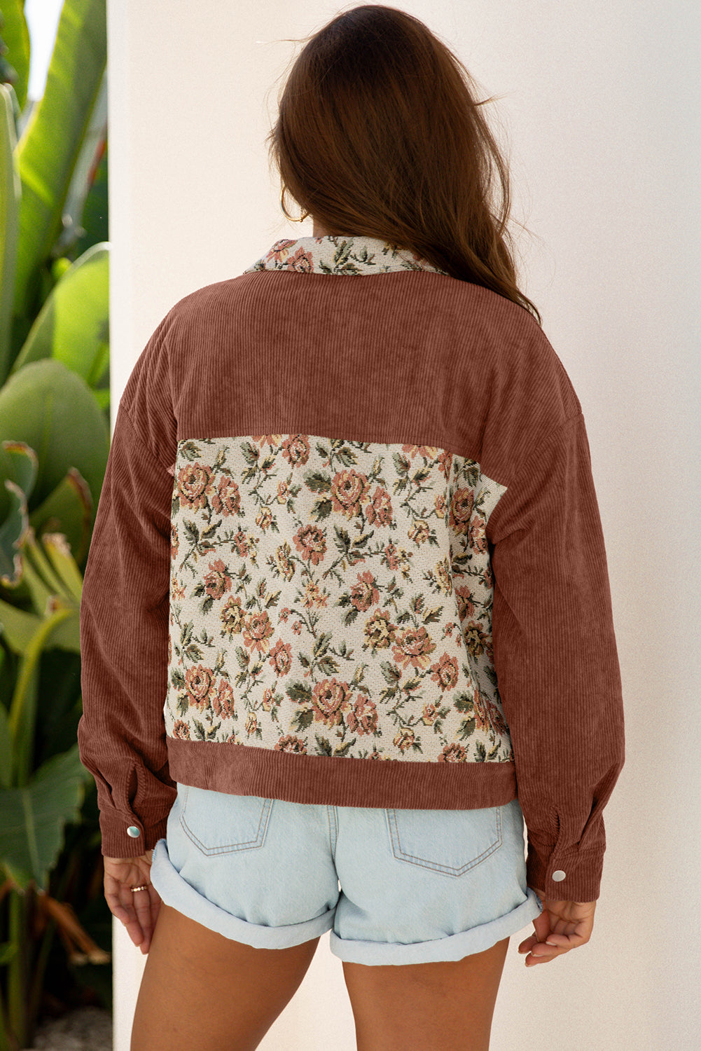 Retro Floral Patchwork Style Jacket
