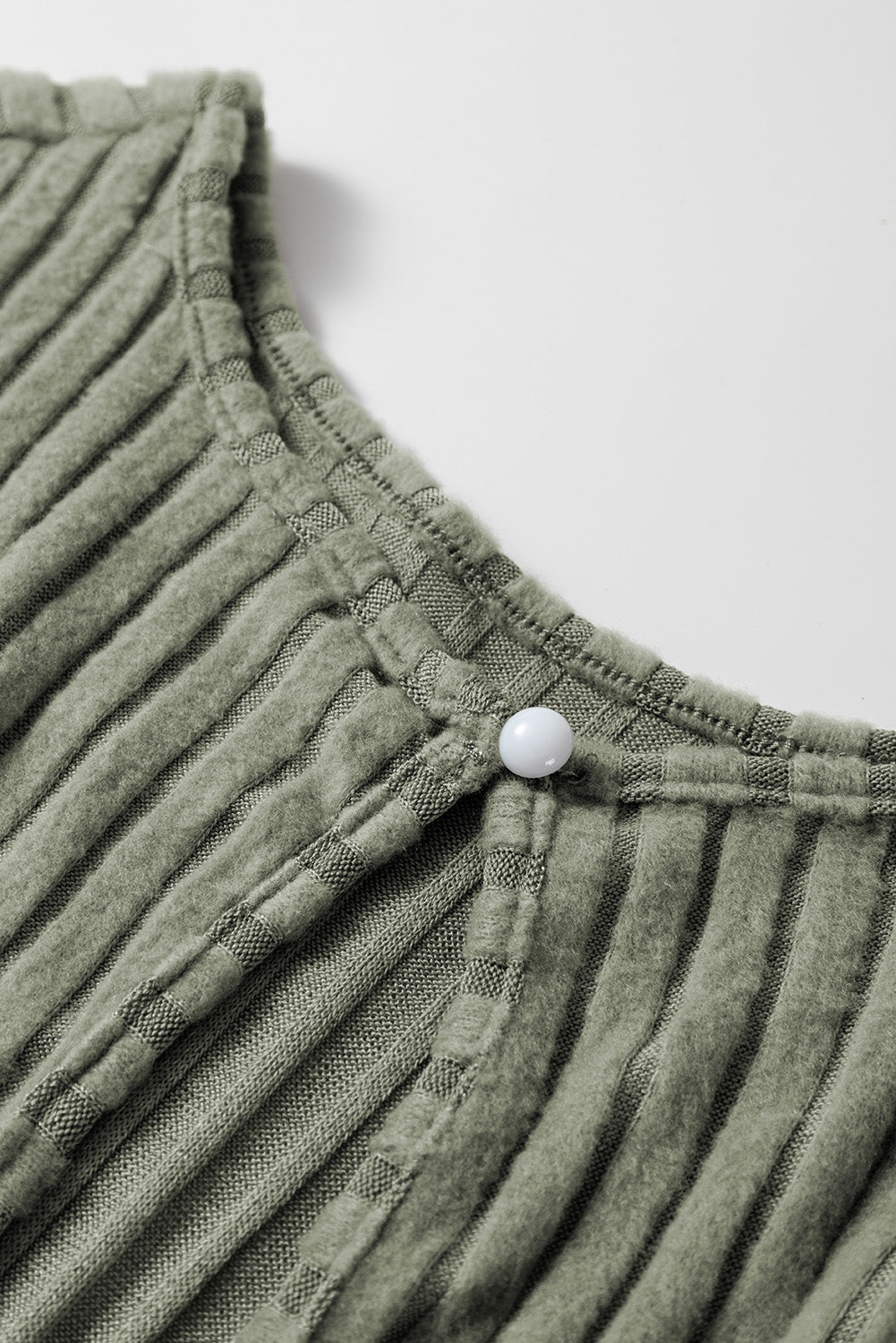 Ribbed Keyhole Short Sleeve Jumpsuit