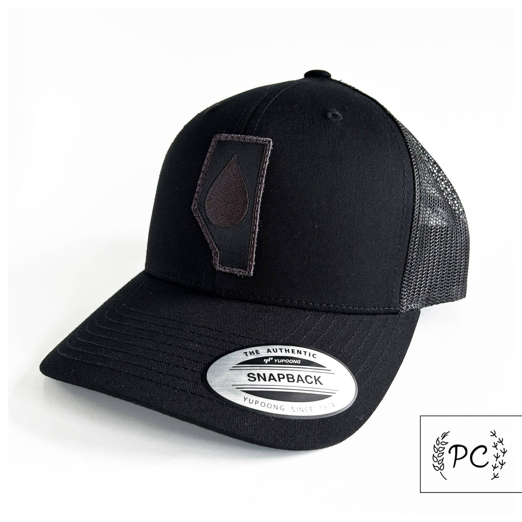 Alberta oil - black - retro trucker snapback