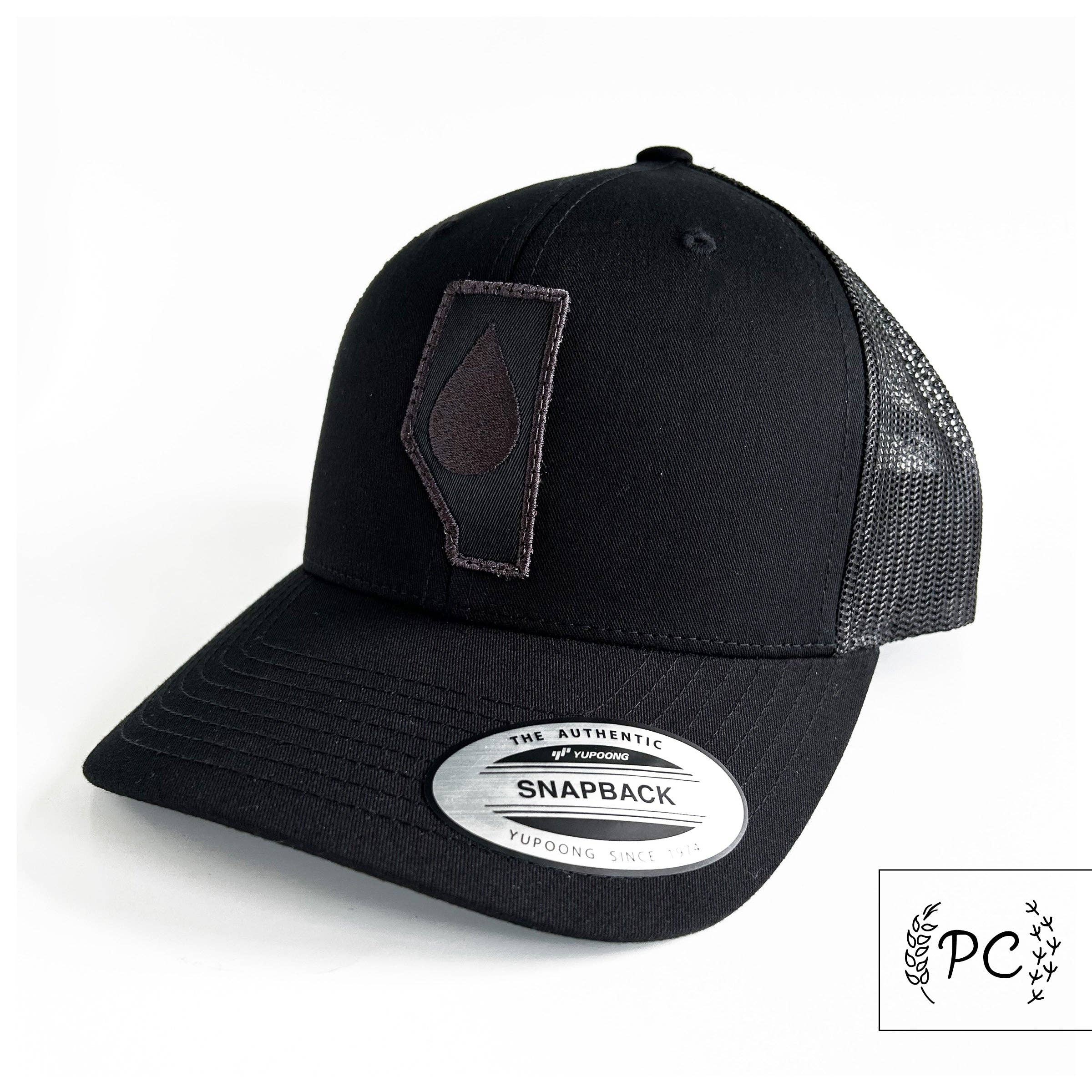 Alberta oil - black - retro trucker snapback