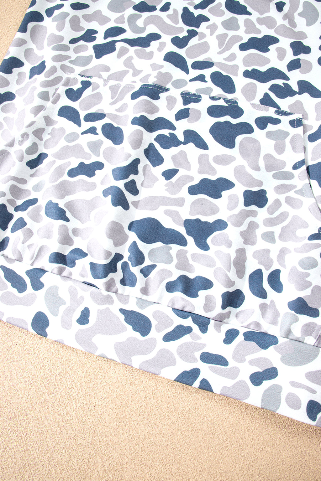 Camouflage Print Plus Pullover Sweatshirt