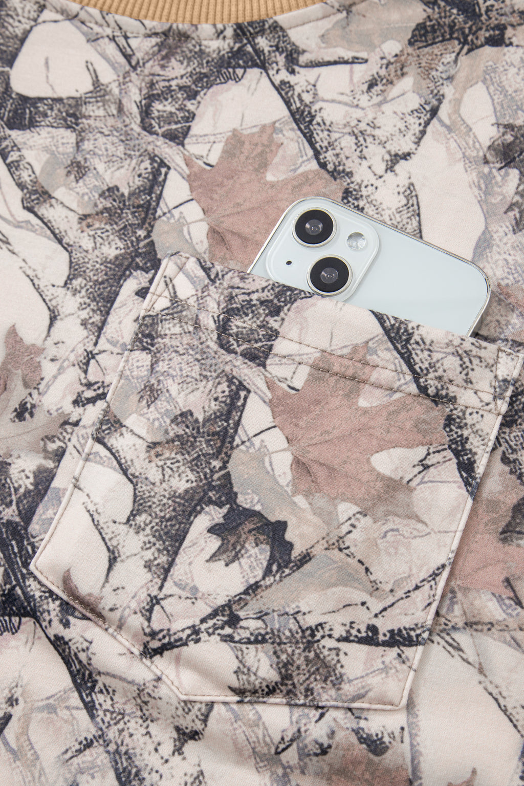 Woodland Camo Long Sleeve Top & Short Set