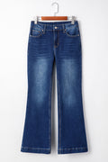 Western Stitch Patched Bootcut Jeans