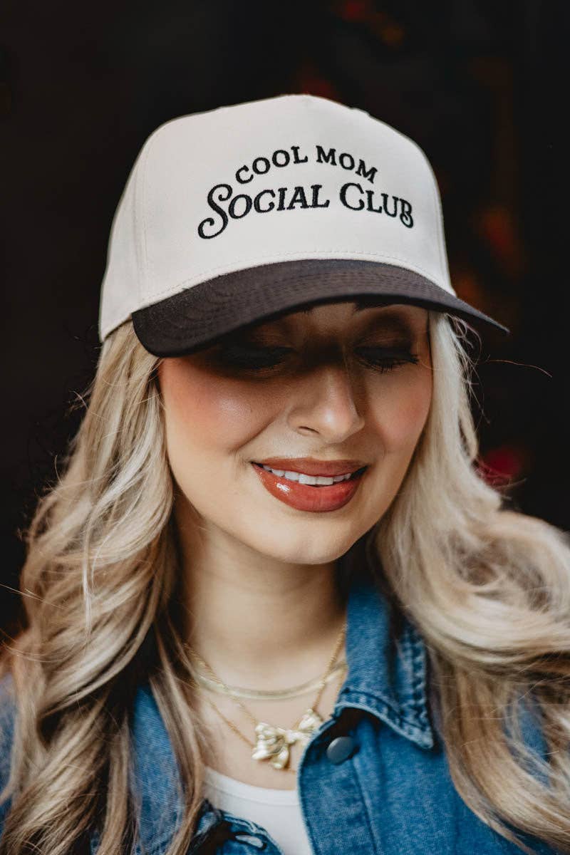 Cool Mom Social Club Retro Two-Toned Hat