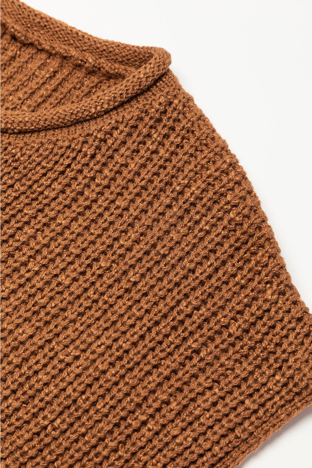 Short Sleeve Notched V Neck Sweater Dress