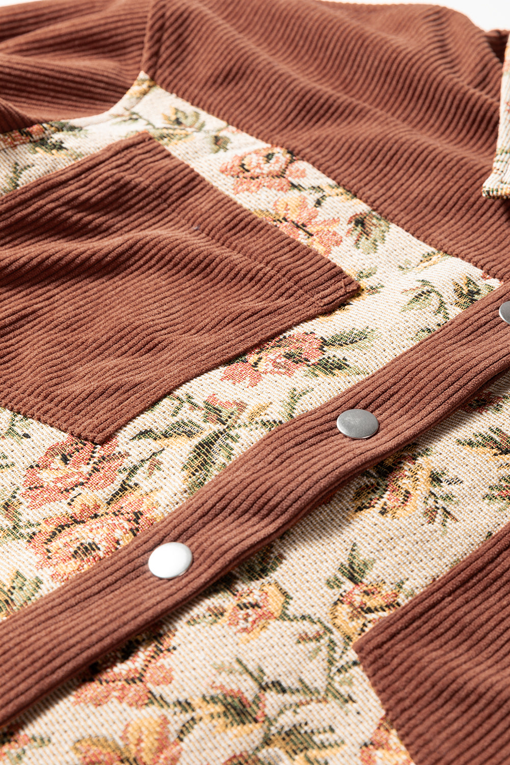 Retro Floral Patchwork Style Jacket