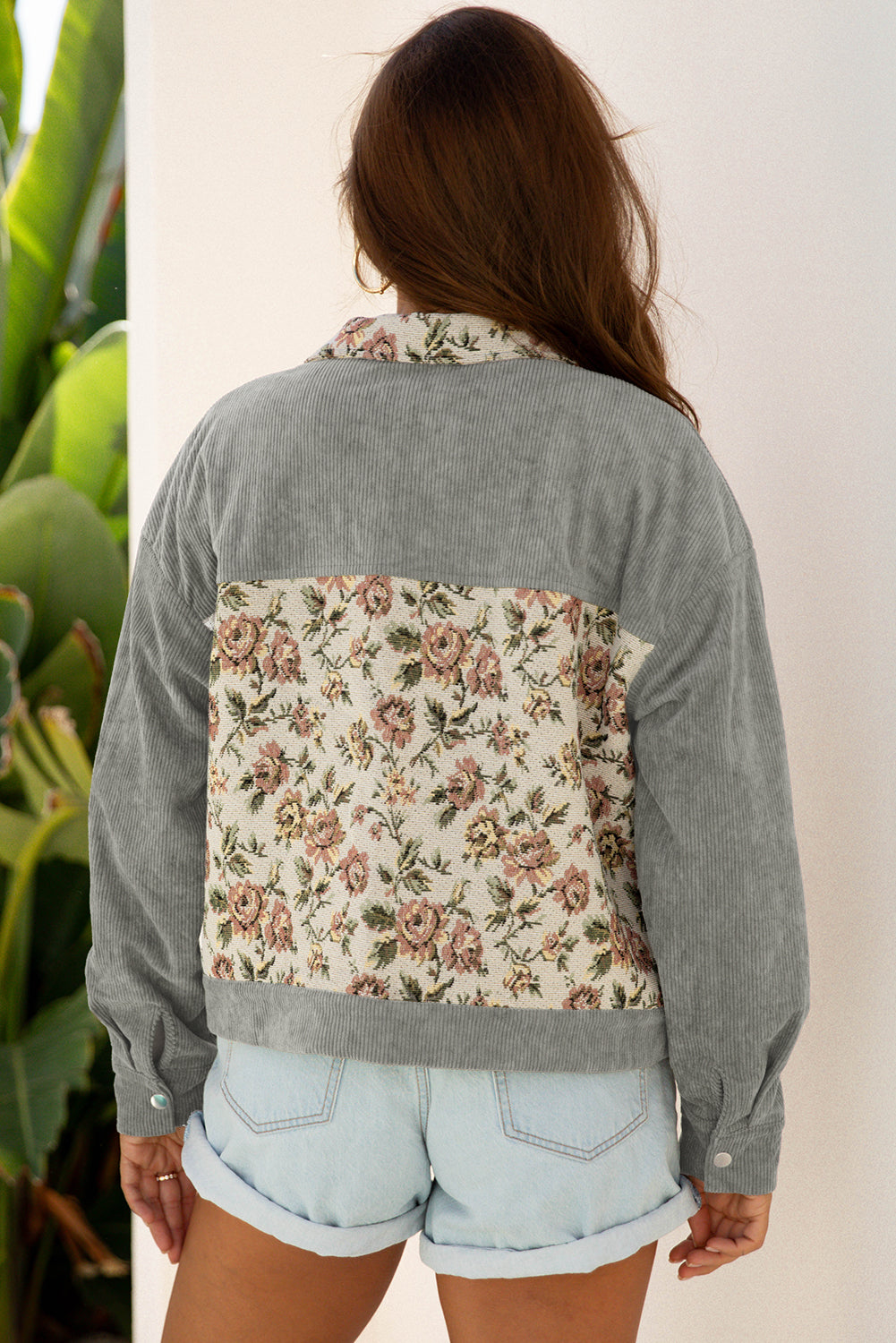 Retro Floral Patchwork Style Jacket