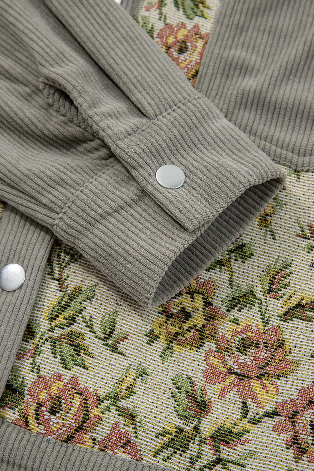 Retro Floral Patchwork Style Jacket