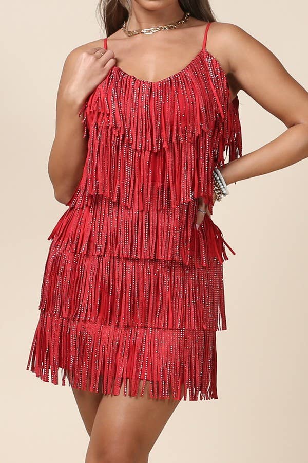 Western fringed women’s dress