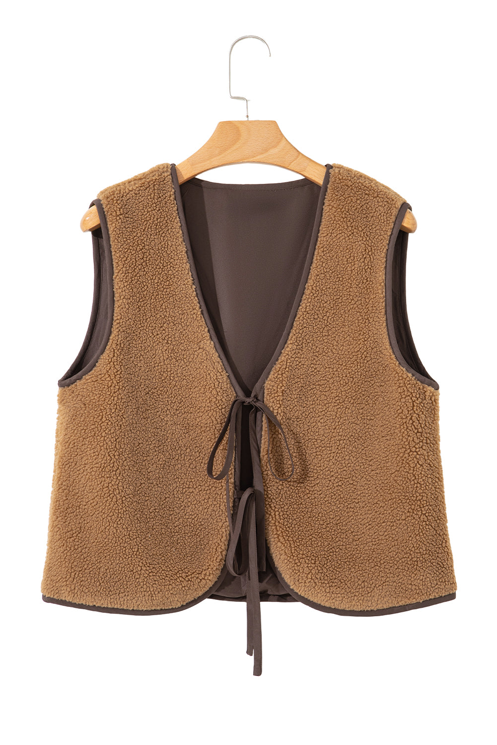 Beige Sherpa Vest