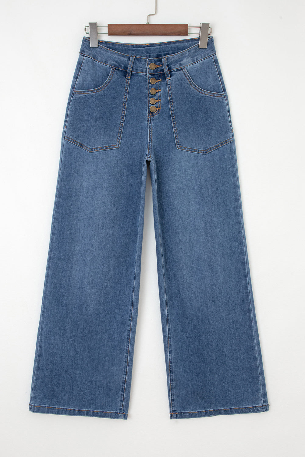 Ashleigh High Waist Wide Leg Jeans With Pockets
