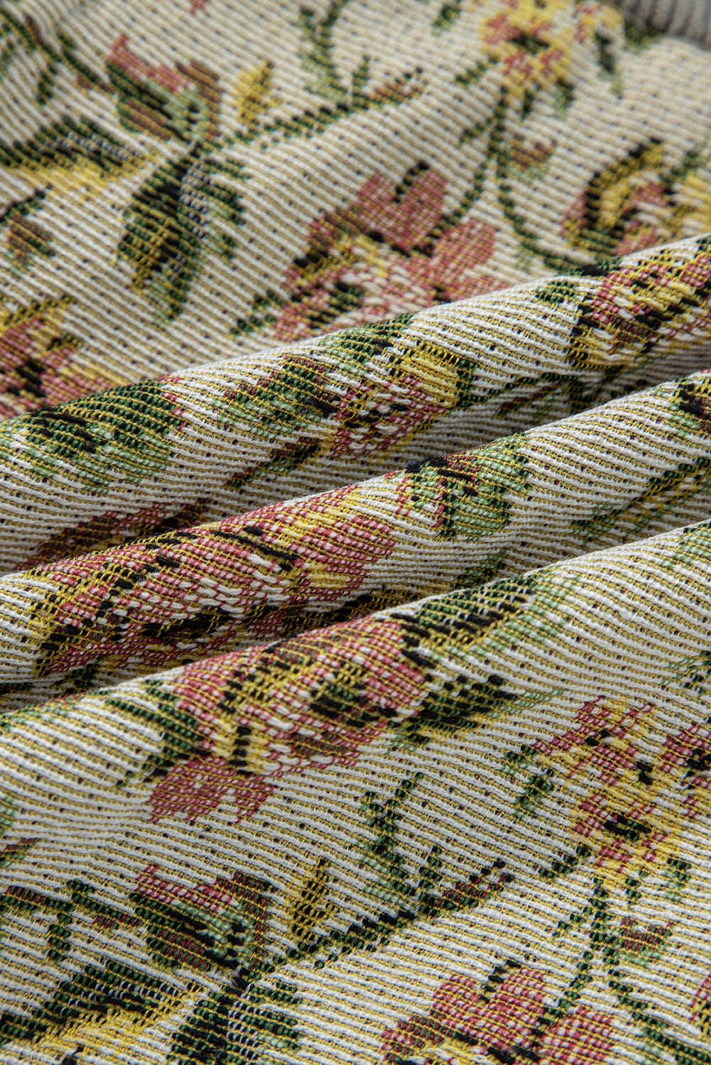 Retro Floral Patchwork Style Jacket