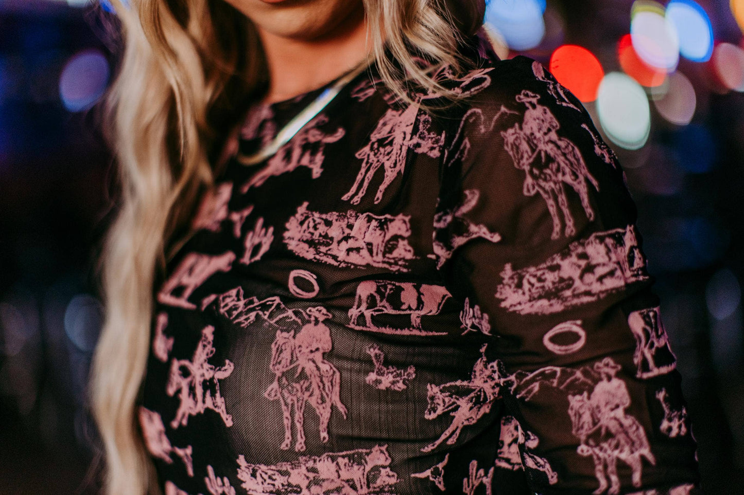 Western Mesh Top
