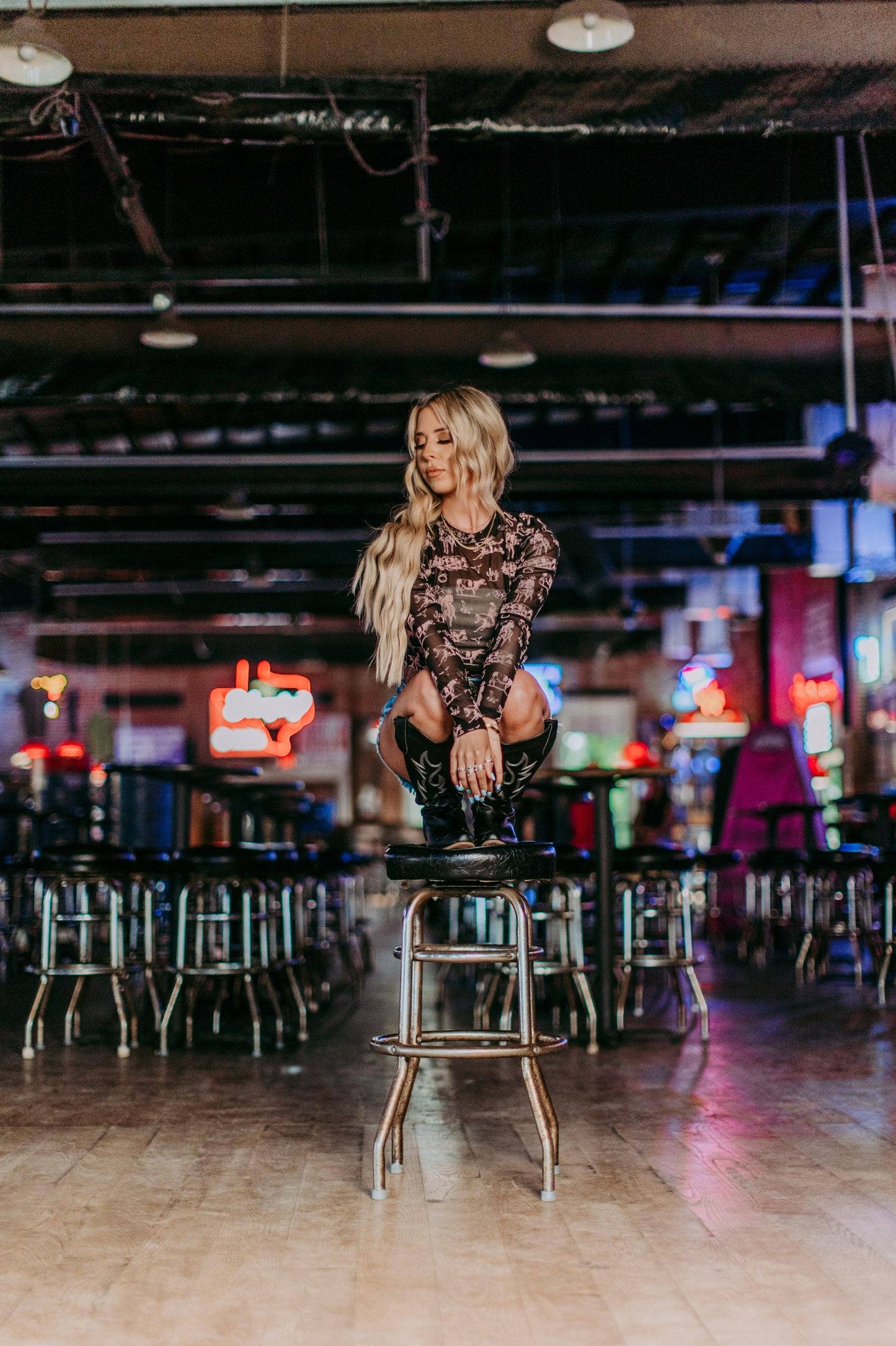 Western Mesh Top